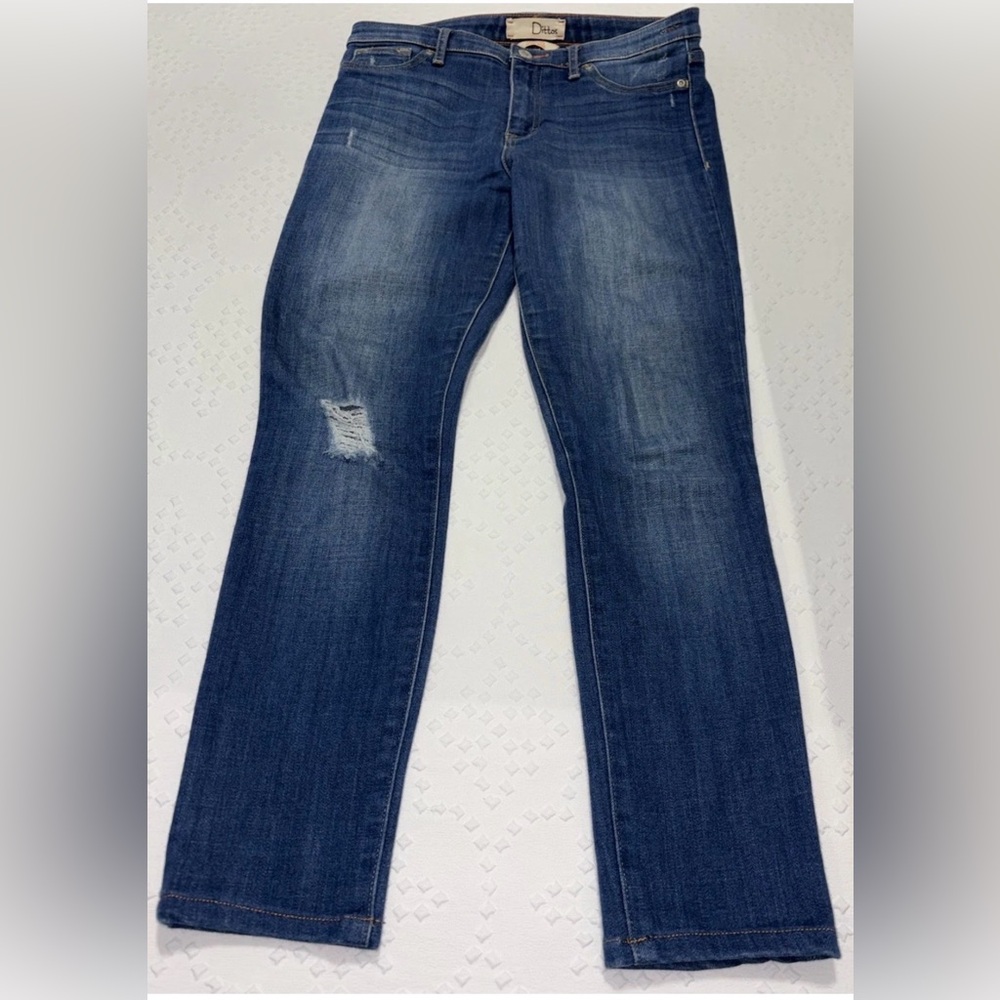 Vintage 70s Dittos High Rise Bell Bottom Flare Jeans 27 Orange Tab Denim